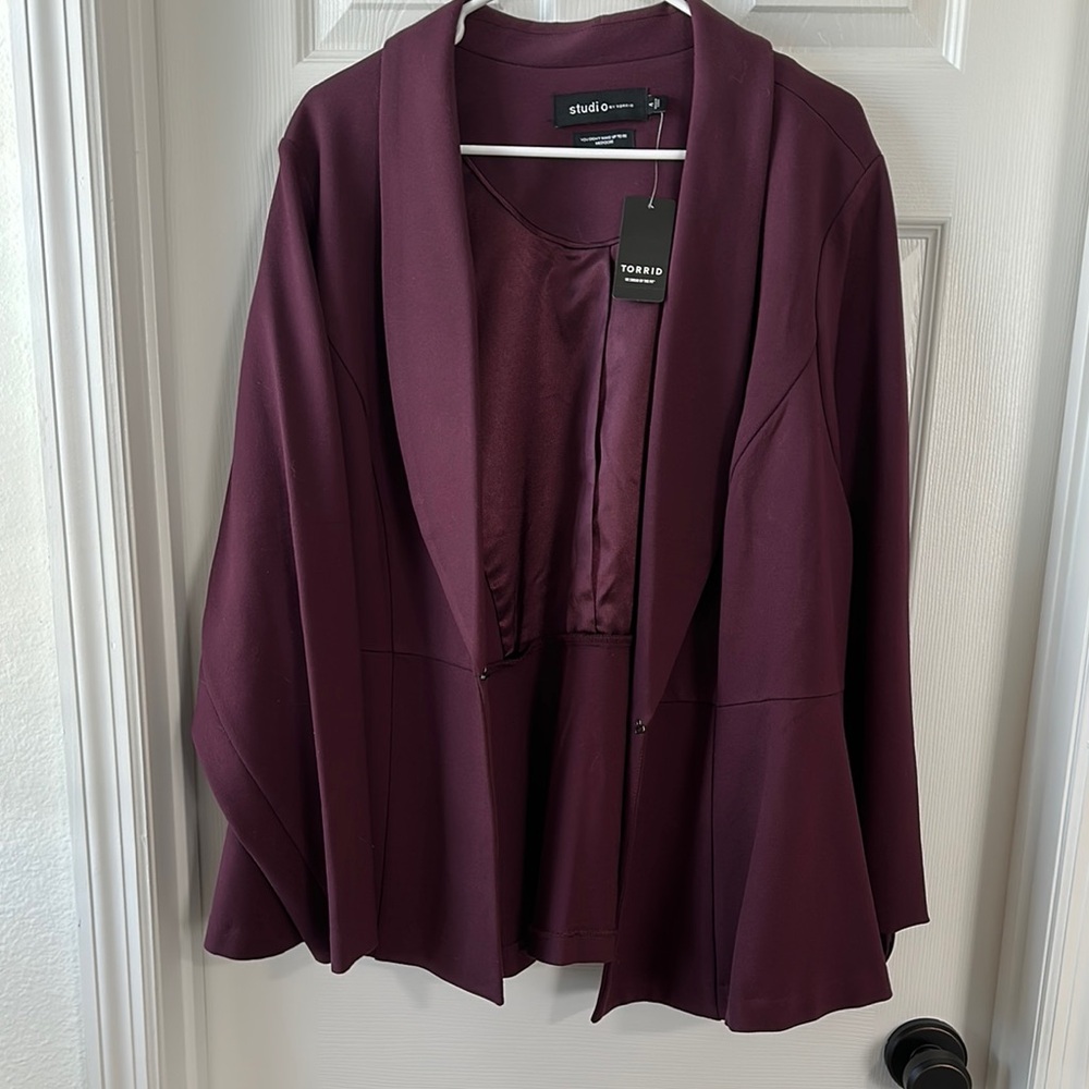 Torrid studio Purple Blazer